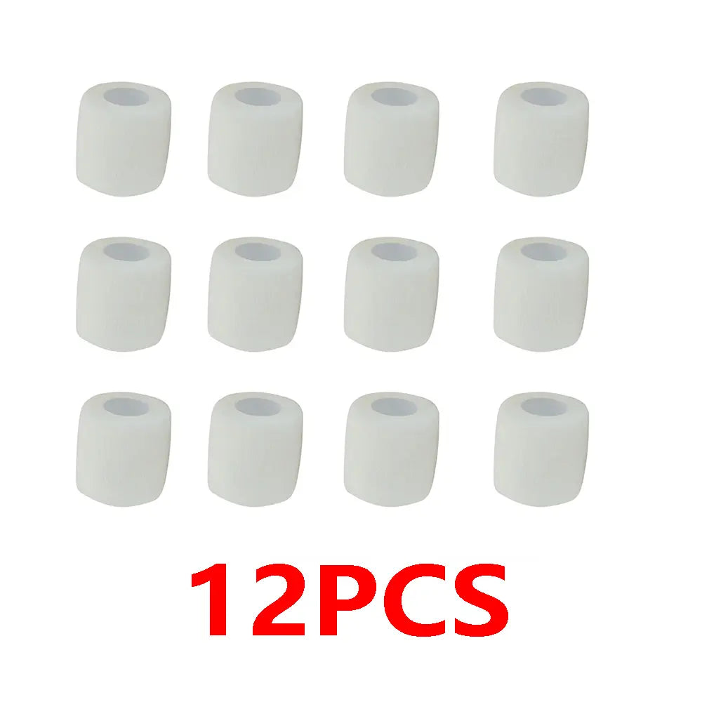 6/12/24 Pcs Colorful Sports Self Adhesive Elastic Bandage Wrap Tape Elastoplast Knee Pads Finger Ankle Palm Aid Kit Pet Tool Warm