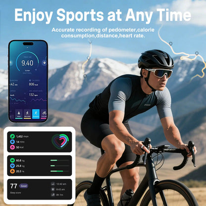 Ringconn,Smart Health Ring,Smart Fitness Monitoring Health Ring with Advanced Health Tracking and Activity Monitoring Features,Ai-Powered Smart Detection Ringcompatible with Android and Ios Wearable Smartwatch Tracker