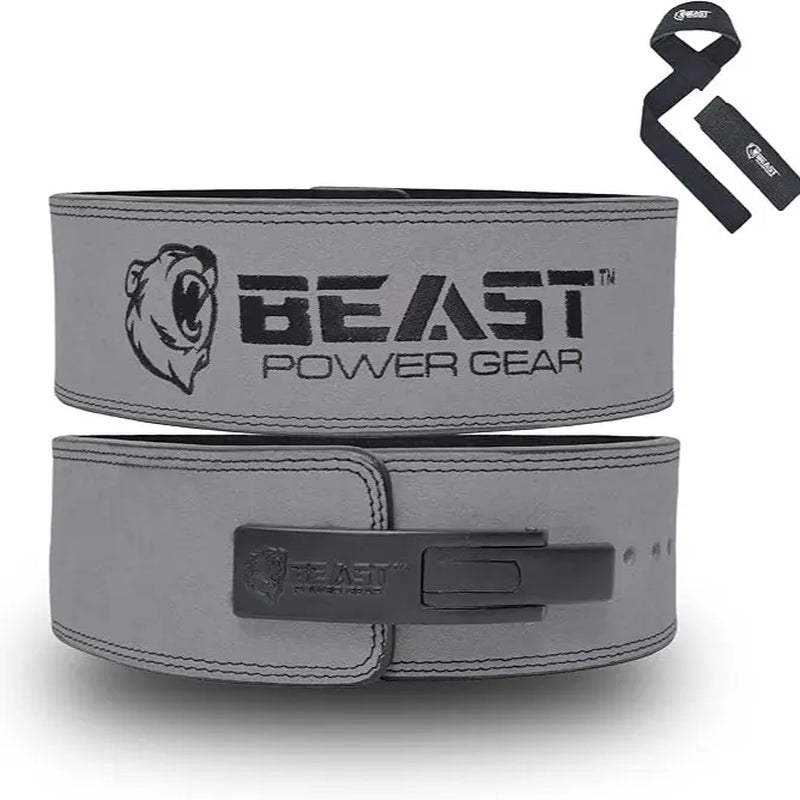 Weight Lifting Belt Lever Buckle 10MM Thick & 4 Inches Free Strap Weightlifting Belt, Gym Belt for Powerlifting, Lever Belt for Men Women