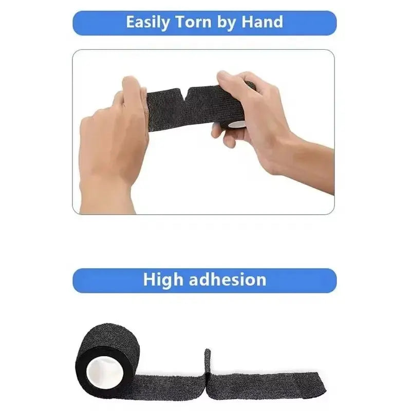 6/12/24 Pcs Colorful Sports Self Adhesive Elastic Bandage Wrap Tape Elastoplast Knee Pads Finger Ankle Palm Aid Kit Pet Tool Warm