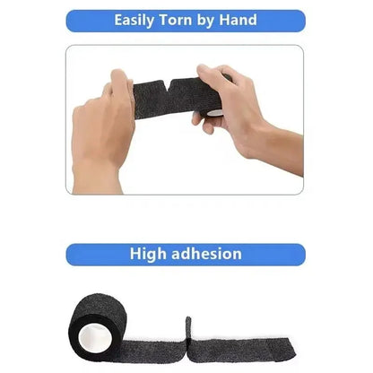 6/12/24 Pcs Colorful Sports Self Adhesive Elastic Bandage Wrap Tape Elastoplast Knee Pads Finger Ankle Palm Aid Kit Pet Tool Warm