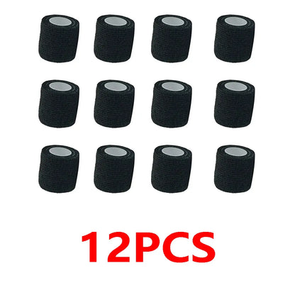 6/12/24 Pcs Colorful Sports Self Adhesive Elastic Bandage Wrap Tape Elastoplast Knee Pads Finger Ankle Palm Aid Kit Pet Tool Warm