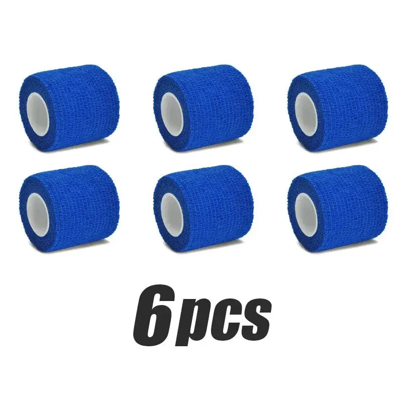 6/12/24 Pcs Colorful Sports Self Adhesive Elastic Bandage Wrap Tape Elastoplast Knee Pads Finger Ankle Palm Aid Kit Pet Tool Warm