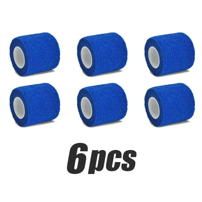 6/12/24 Pcs Colorful Sports Self Adhesive Elastic Bandage Wrap Tape Elastoplast Knee Pads Finger Ankle Palm Aid Kit Pet Tool Warm