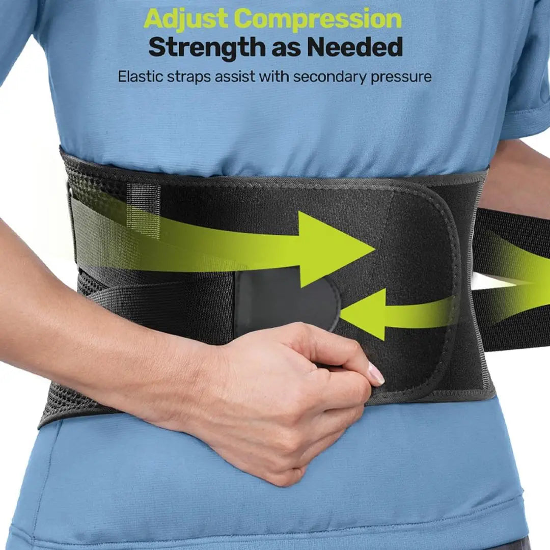 Adjustable Back Support Brace, 1 Count Breathable Lumbar Support Belt, High Stretch Tummy Control Shape Belt, Waist Trainer Belt, Waist Abdominal Belt for Men & Women