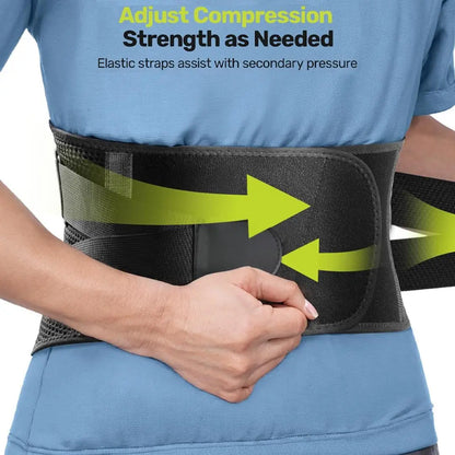 Adjustable Back Support Brace, 1 Count Breathable Lumbar Support Belt, High Stretch Tummy Control Shape Belt, Waist Trainer Belt, Waist Abdominal Belt for Men & Women