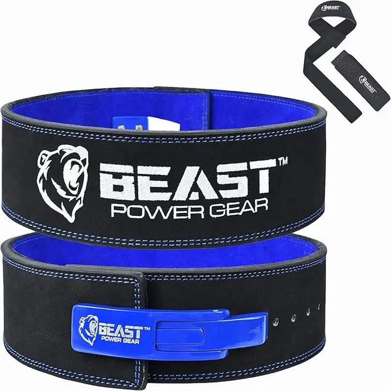 Weight Lifting Belt Lever Buckle 10MM Thick & 4 Inches Free Strap Weightlifting Belt, Gym Belt for Powerlifting, Lever Belt for Men Women