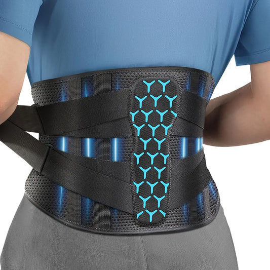 Adjustable Back Support Brace, 1 Count Breathable Lumbar Support Belt, High Stretch Tummy Control Shape Belt, Waist Trainer Belt, Waist Abdominal Belt for Men & Women