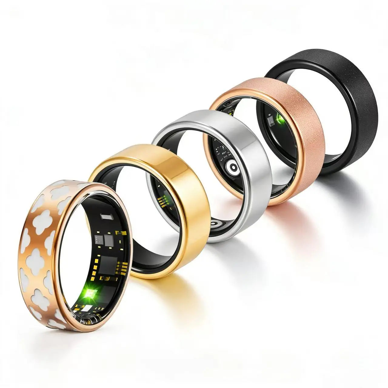 Ringconn,Smart Health Ring,Smart Fitness Monitoring Health Ring with Advanced Health Tracking and Activity Monitoring Features,Ai-Powered Smart Detection Ringcompatible with Android and Ios Wearable Smartwatch Tracker