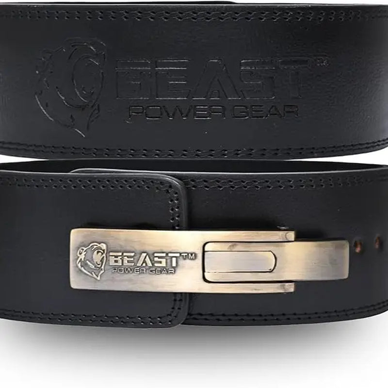 Weight Lifting Belt Lever Buckle 10MM Thick & 4 Inches Free Strap Weightlifting Belt, Gym Belt for Powerlifting, Lever Belt for Men Women