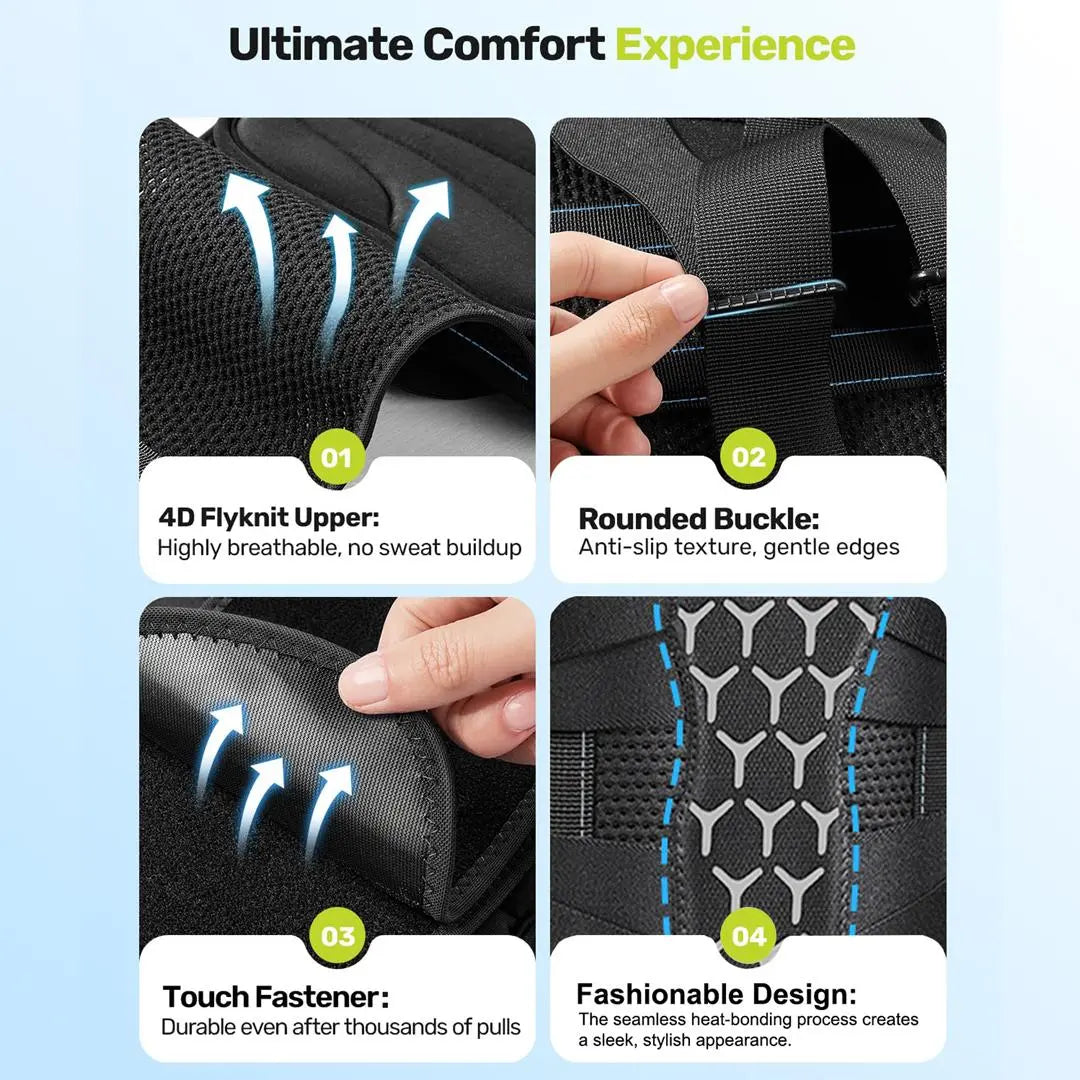 Adjustable Back Support Brace, 1 Count Breathable Lumbar Support Belt, High Stretch Tummy Control Shape Belt, Waist Trainer Belt, Waist Abdominal Belt for Men & Women