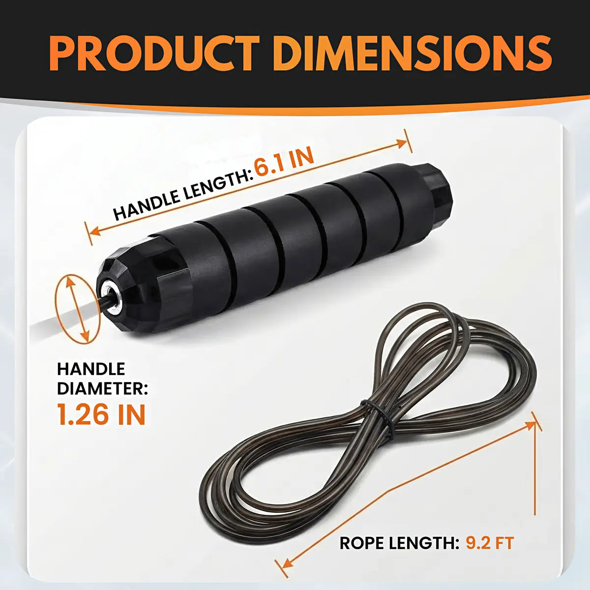 Adjustable Speed Jump Rope with Ball Bearings & Tangle-Free Steel Cable, Foam Handles for Home & Gym Fitness Training