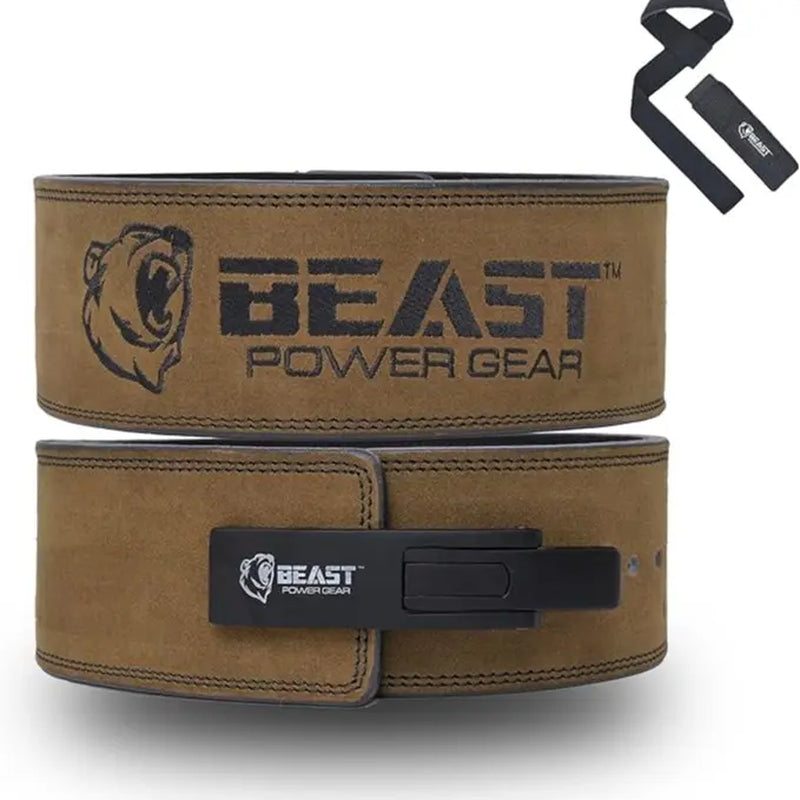 Weight Lifting Belt Lever Buckle 10MM Thick & 4 Inches Free Strap Weightlifting Belt, Gym Belt for Powerlifting, Lever Belt for Men Women
